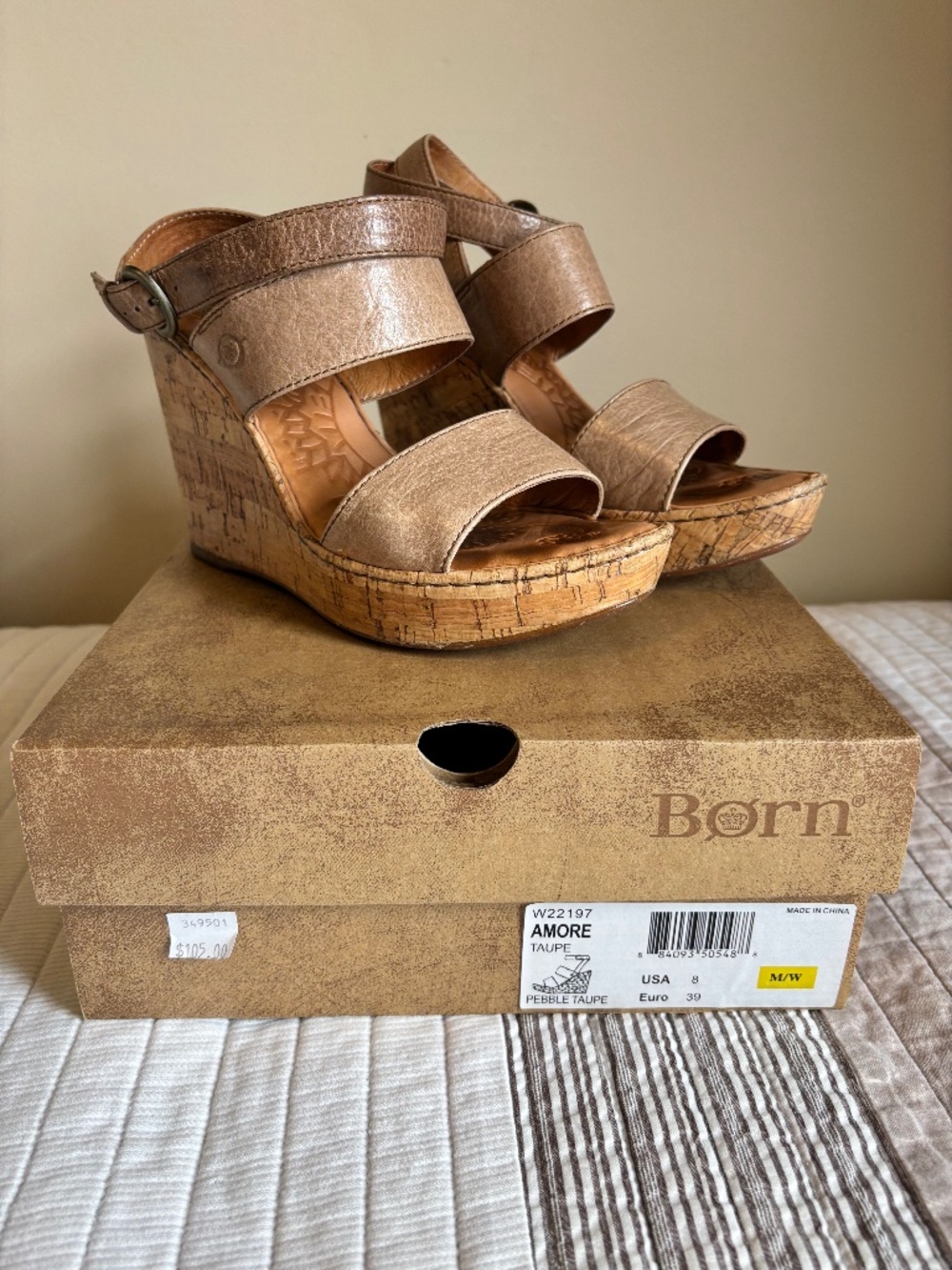 Born wedge sandals